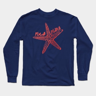 Isla Plana - Orange Starfish Long Sleeve T-Shirt